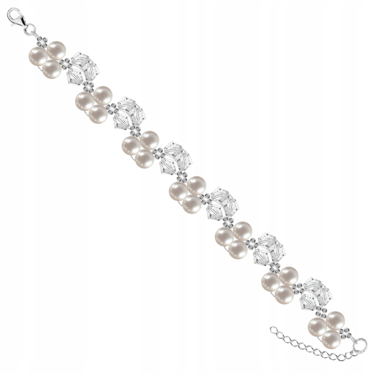 Náramok vyrobený z krištáľov Swarovski, BR 752