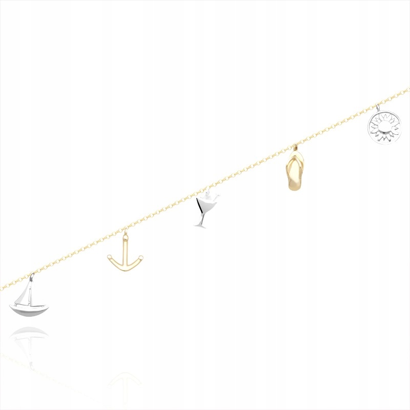 Gold Prázdninový náramok 585 14k