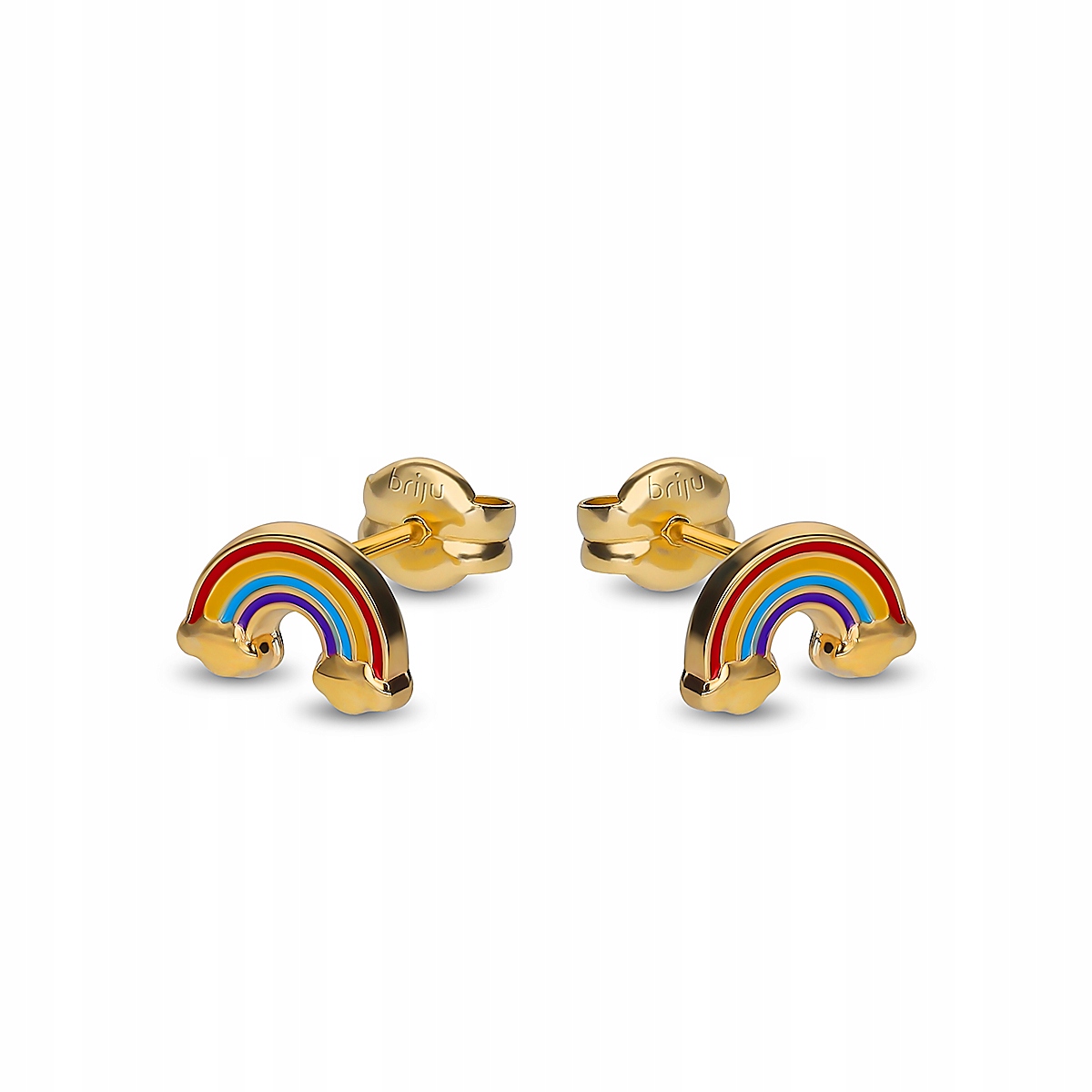 Briju Gold náušnice pre deti Rainbow 333