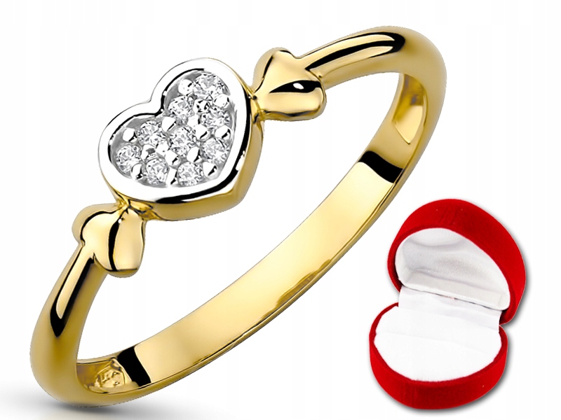 CELEBRITY RING Zlatý prsteň LOVE pr585