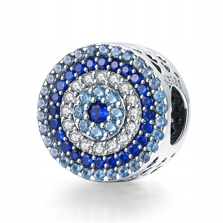 Kúzla pre korálky Pandora Bead Navy Blue Silver 925
