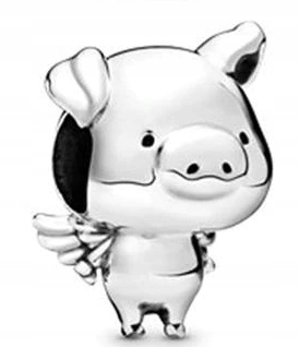 CHARMS pre Pandora WINGED PIG silver s925