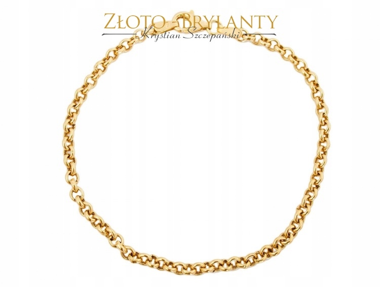 Zaujímavý zlatý náramok 18 cm - 2,600 g