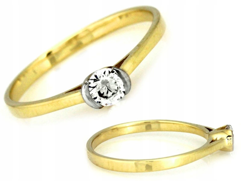 LOVELY GOLD ENGAGEMENT RING Veľkosť 14