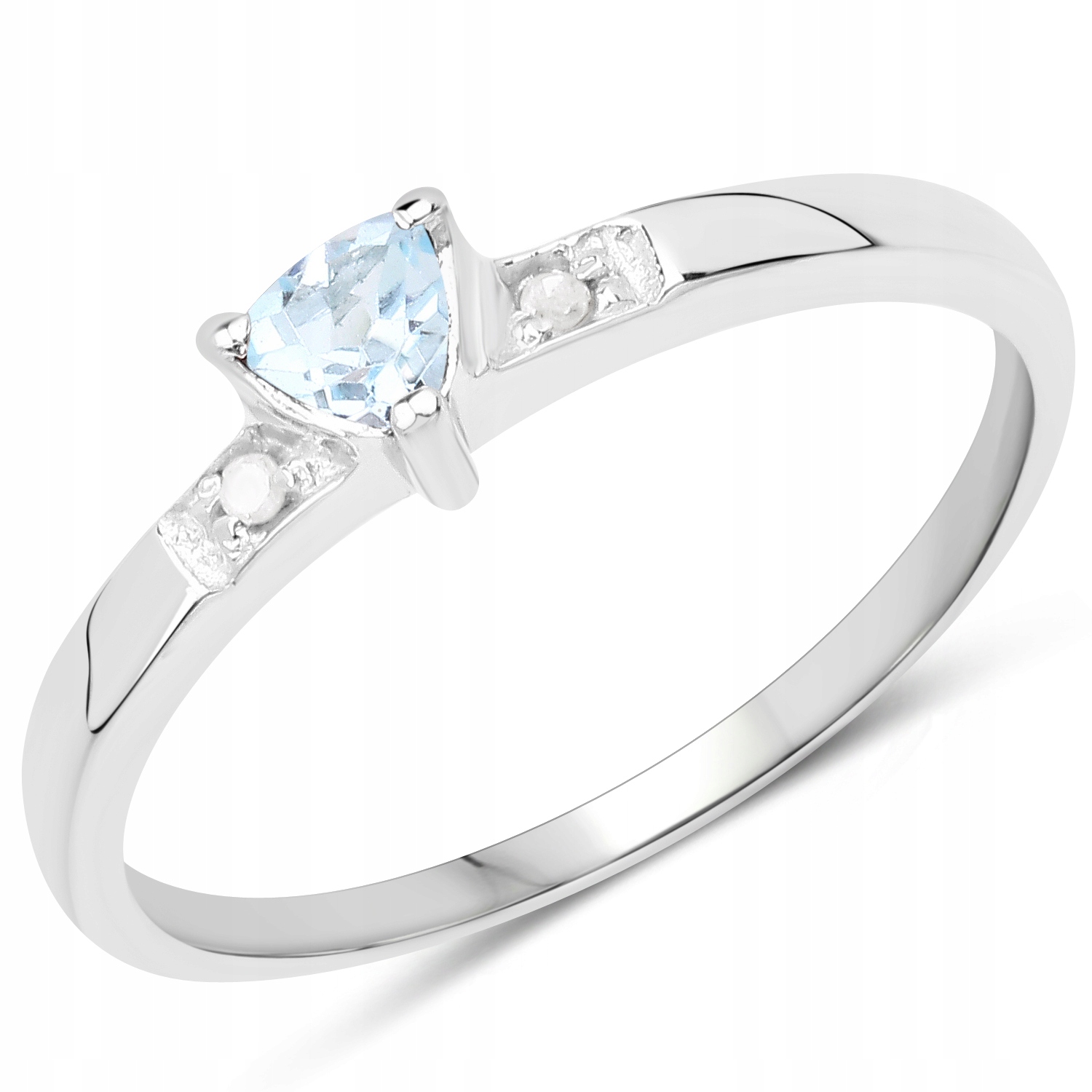 ÚŽASNÝ PRÍRODNÝ PRSTEN TOPAZ A DIAMONDY