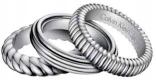 Calvin Klein Ring Set 3 ženské prstene