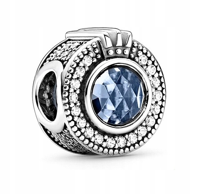 Modré prívesky pre korunku pre Pandora Apart SILVER