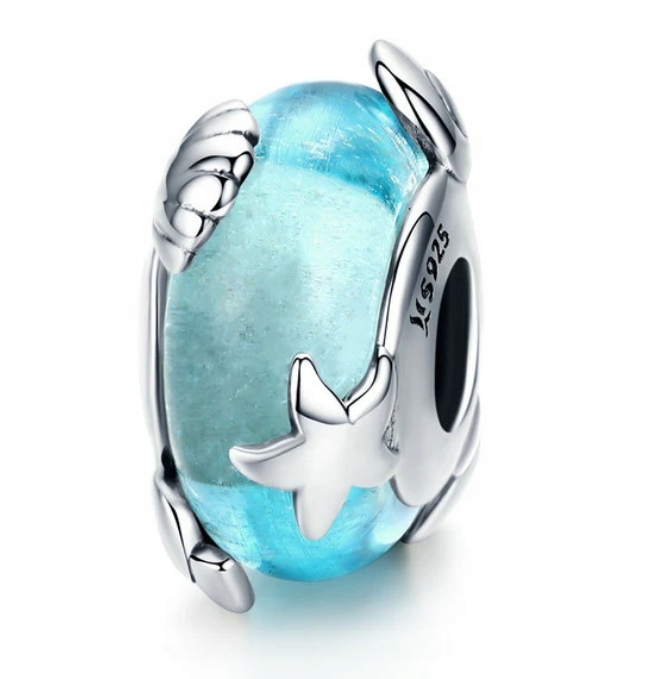 Prívesky Murano Blue pre Pandora Silver S925