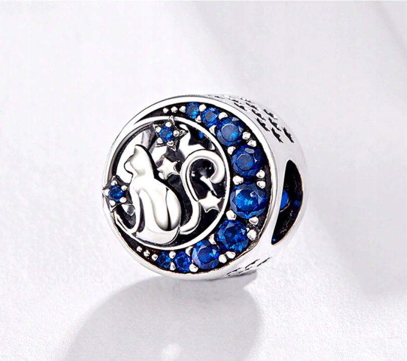 Prívesky CAT NIGHT MOON pre Pandora APART