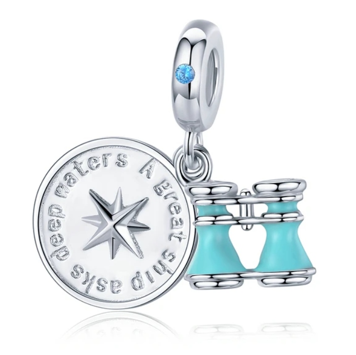 Charms Compass s ďalekohľadom pre Pandora striebro S925