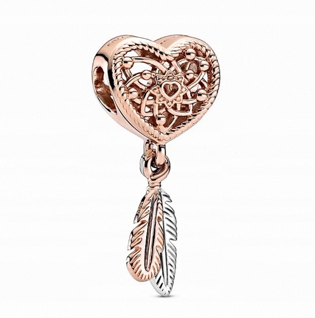 Charms DREAM CATCHER With HEART pre Pandora Apart ROSE
