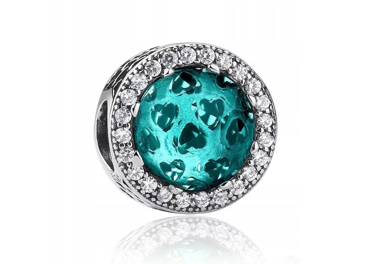 Prívesky SHINY TYRKYSOVÉ SRDCE 925 Pandora Apart