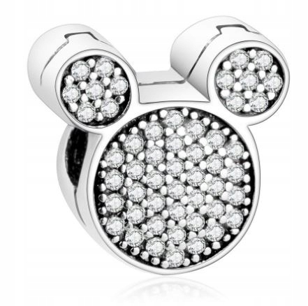 Kubický zirkón s myšou Charms for Pandora Silver S925