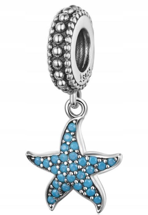 Charms Blue Starfish pre Pandora strieborná S925