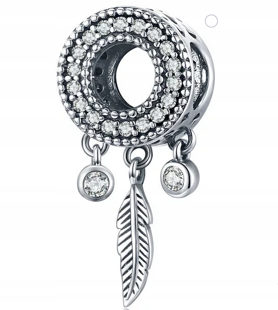 Okrúhly prívesok na lapač snov pre Pandora Silver S925