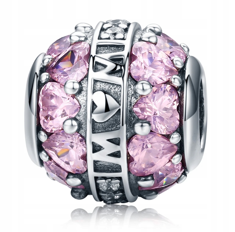 Kúzla PINK HEART od MAMY pre Pandora Apart Yes S925