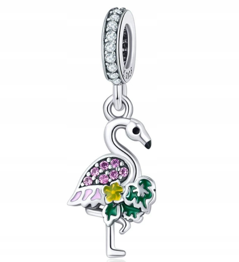 Prívesky PINK FLAMING pre Pandora Apart Yes S925