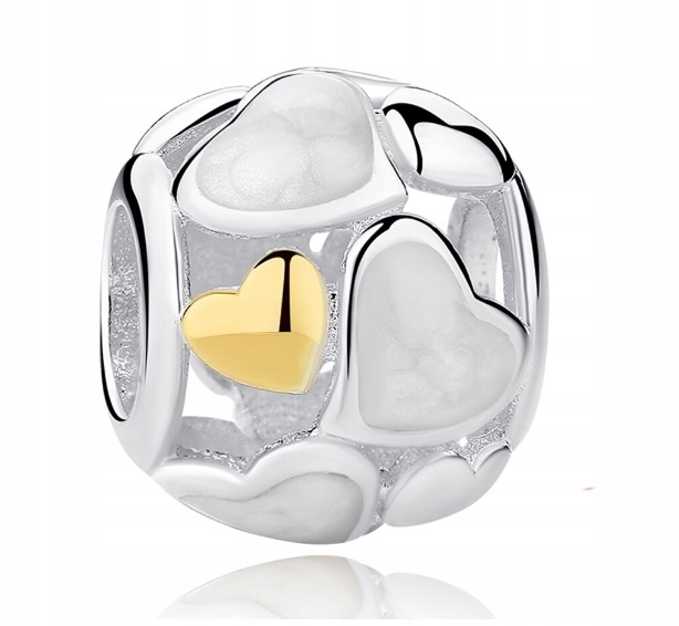 Charms HEART WHITE EXPLOSION pre Pandora Apart ÁNO
