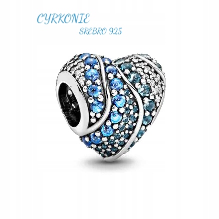 ZIRCONIA SRDCE kúzlo pre Pandora Apart pr 925