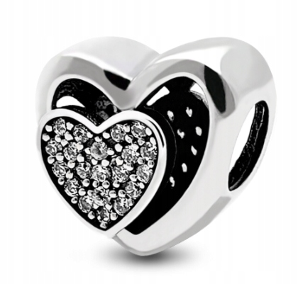 Prívesky Charms Hearts 925 pre prívesok Pandora
