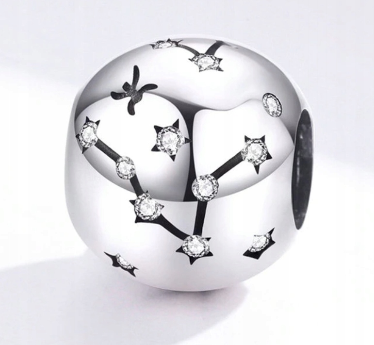 Charms Znamenie zverokruhu Ryby pre striebro Pandora S925