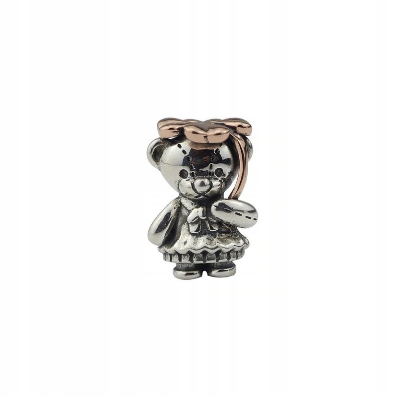 Charms Bear, našťastie, dievča strieborné 925, pln