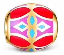 Kúzla zlatý kríž Ornament Silver 925