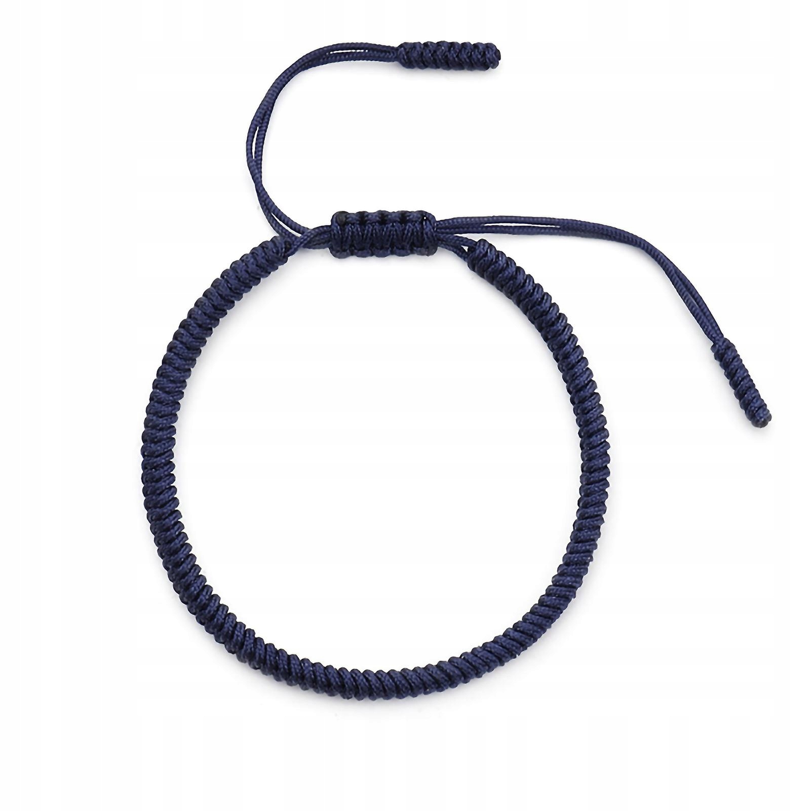 Tmavo modrá bracelet unisex pevná farba