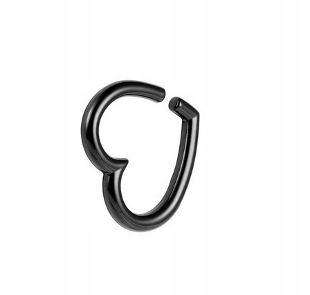 Hmotnosť uší - SRDCE - 29 g - čierna - 6 mm