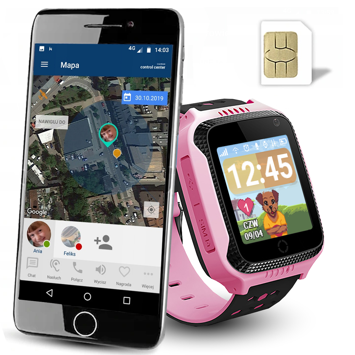 Detské hodinky - GPS SmartWatch Digital Watch Model: Choďte