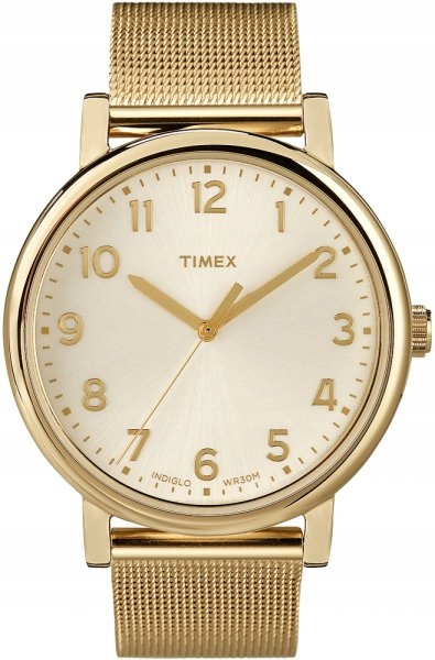 Dámske hodinky - Dámske módne zlaté hodinky Timex T2N598