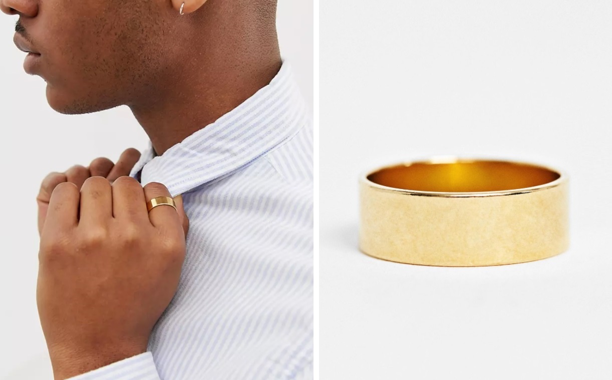Zlatý dizajn 14K Signet Ring Zlatý prsteň