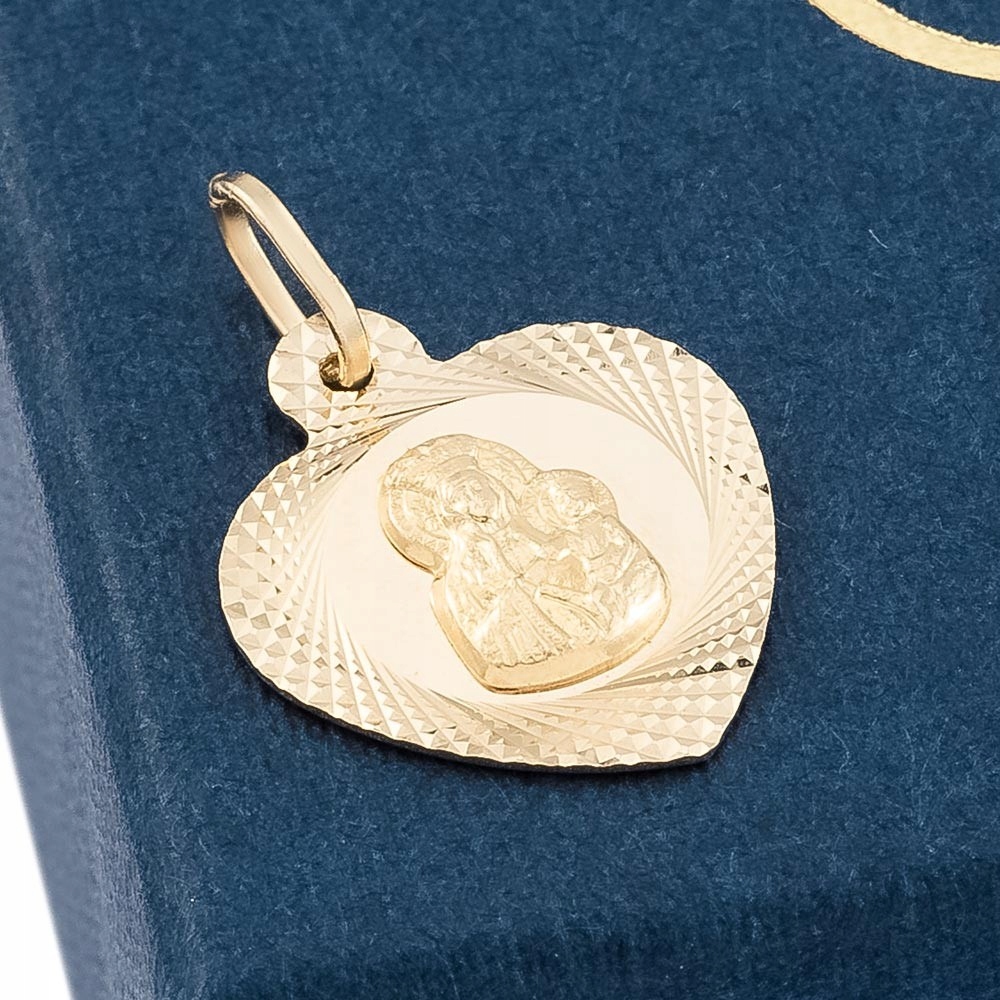 Diamond medailová zlatá matka Boh v srdci 585