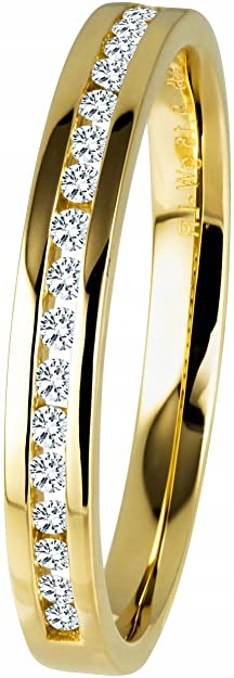 DIAMOND Prsteň veľkosť 17 Diamant 0,15 ct ZLATO 585