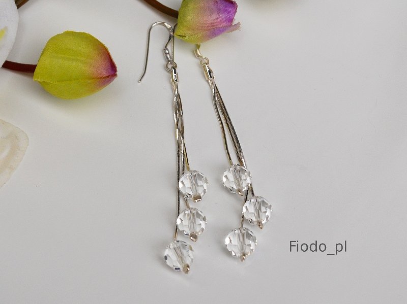 CRYSTAL SWAROVSKI BEAD DLHÉ NÁUŠNICE