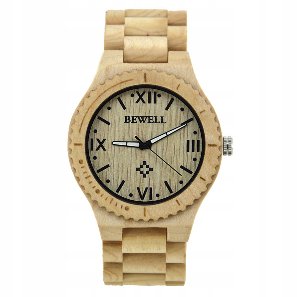 Pánské hodinky - Drevené pánske hodinky Bewell ZS-W065A Maple