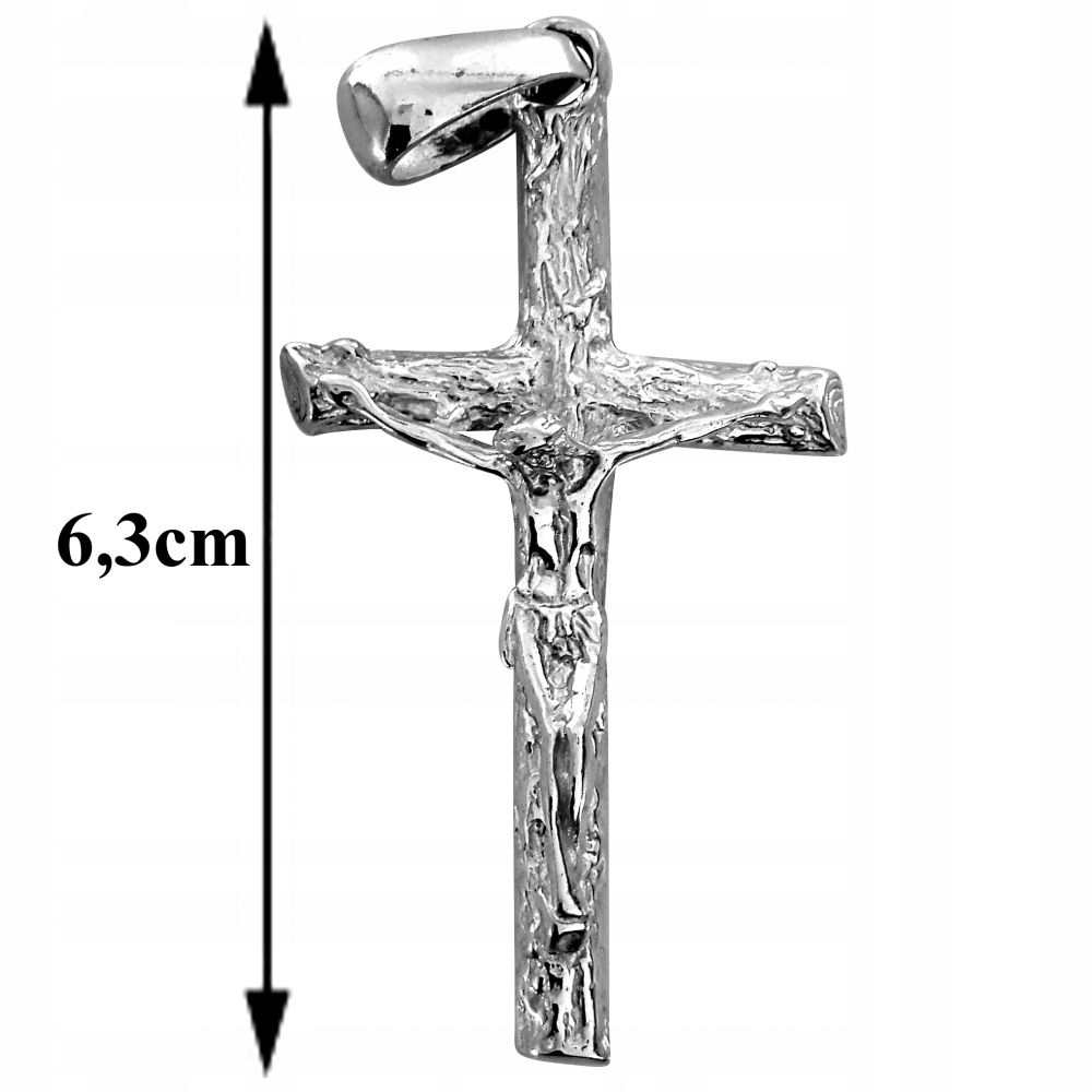 Veľký nádherný pápežský kríž s Ježišom Silver 925