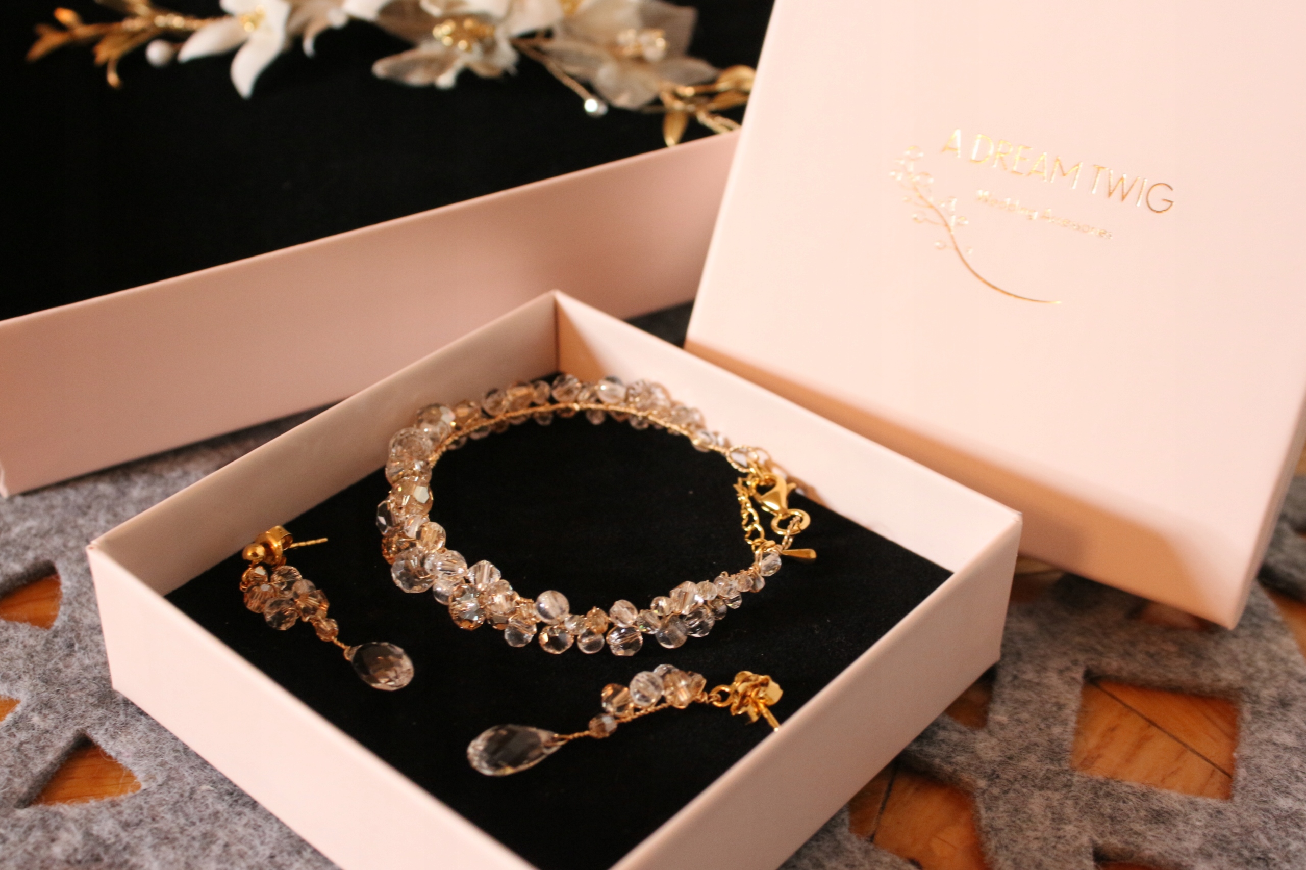 Jemné svadobné šperky - kryštály Swarovski