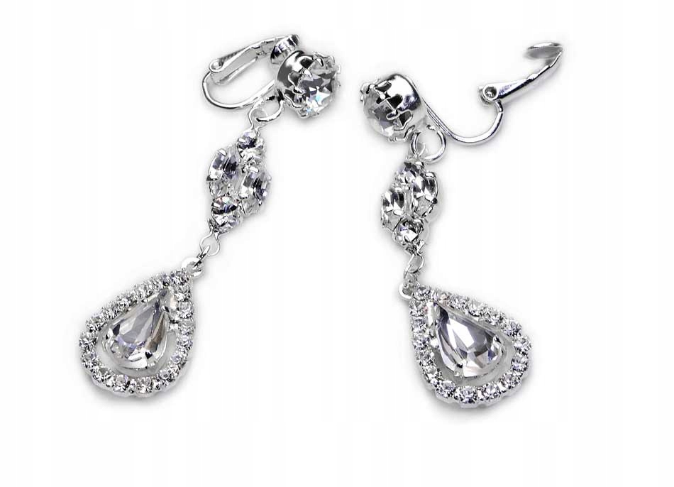 Dlhé svadobné klipy Swarovski Crystal na svadbu
