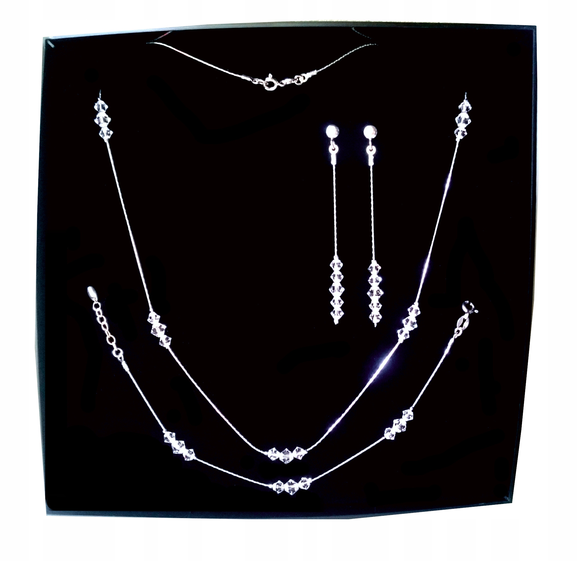 Veľká svadobná sada s kryštálmi SWAROVSKI