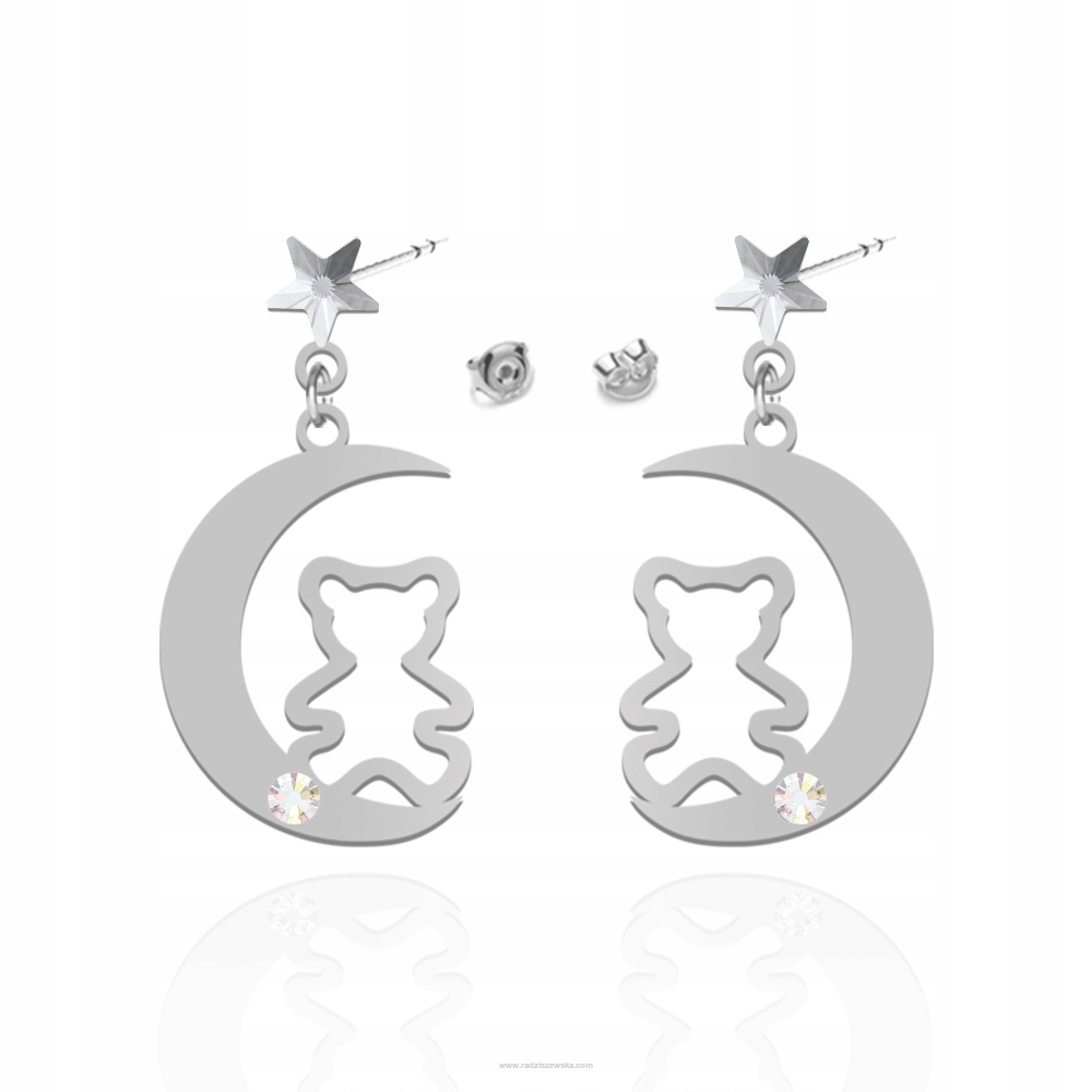 Detské náušnice so Swarovski krištáľom