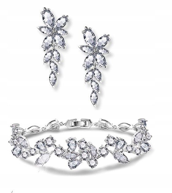 EXKLUZÍVNY SVADOBNÝ SET DIAMANT ZIRCONIA ŚL.