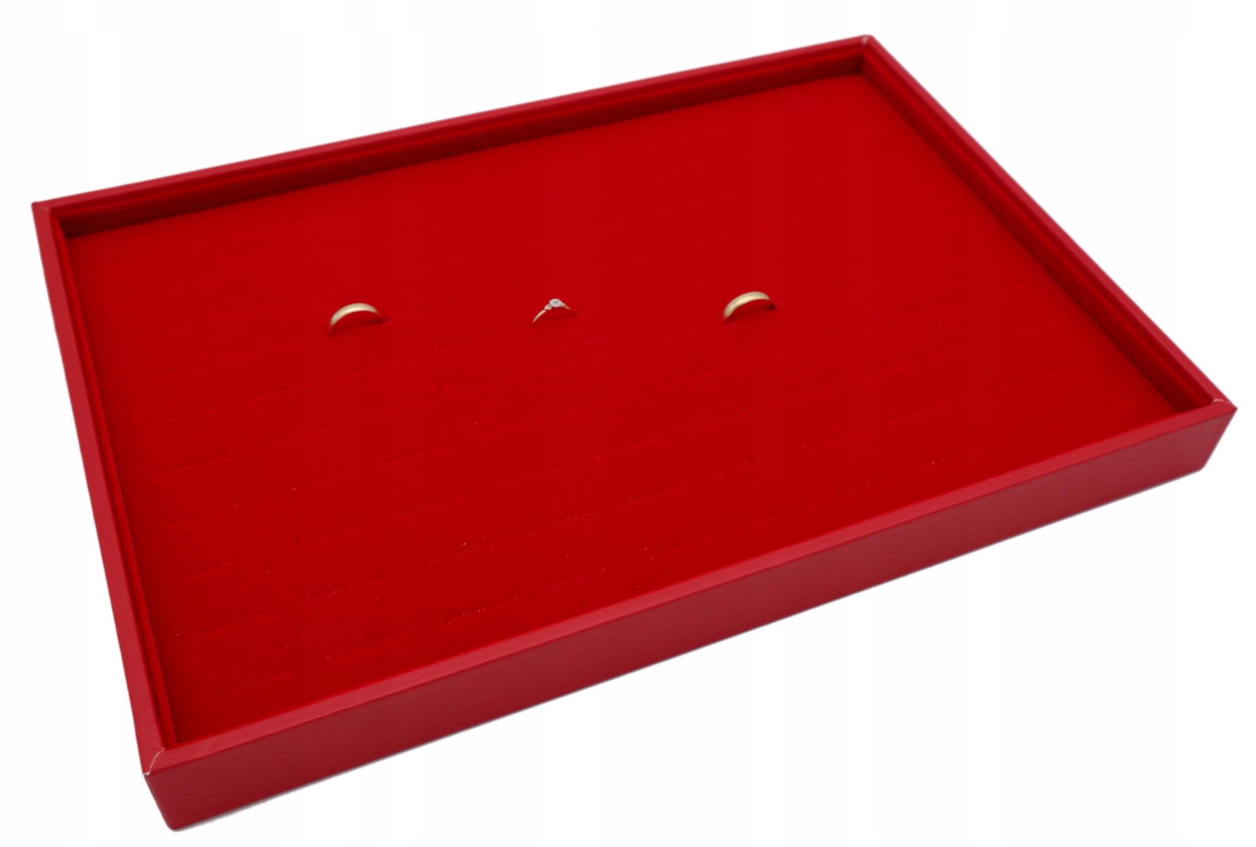 RING DISPLAY RING TRAY RED VELVET