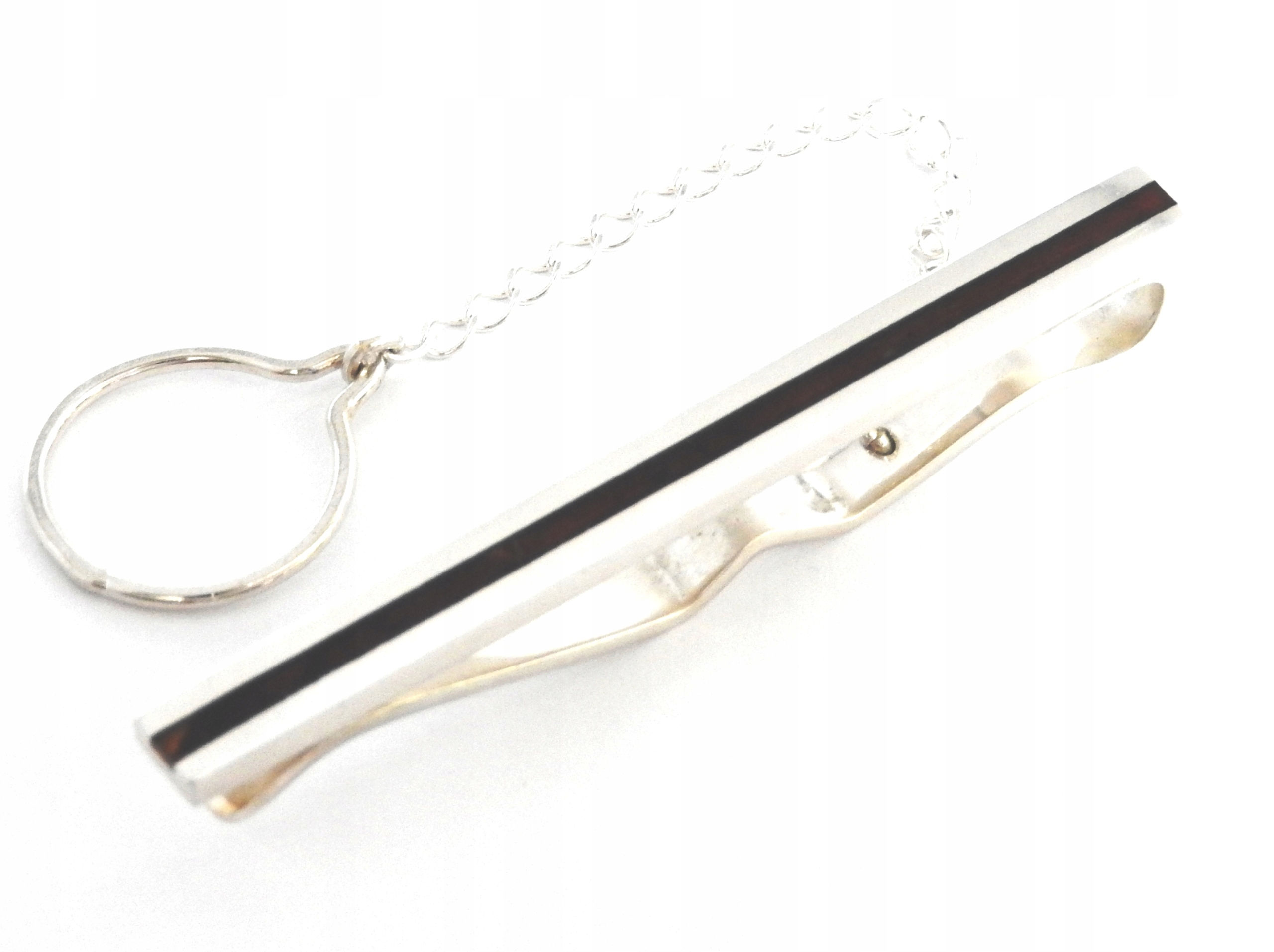 Elegantná strieborná klipová klip Amber 925