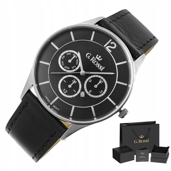 Pánské hodinky - Elegantné pánske hodinky G. Rossi 7028a + box