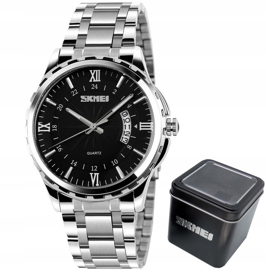 Pánské hodinky - Elegantné pánske obchodné hodinky SKMEI Watch 6 farieb