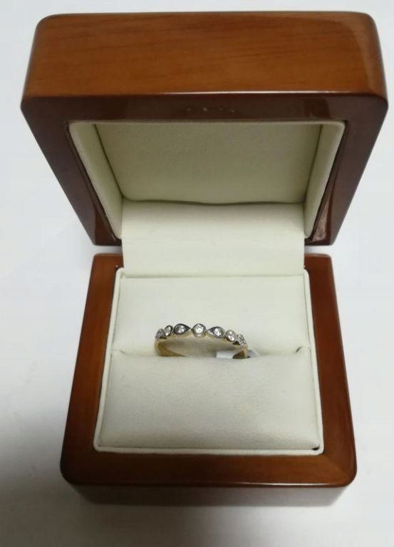 ELEGANTNÝ ZLATÝ PRSTEŇ P.333 1.30G R.18