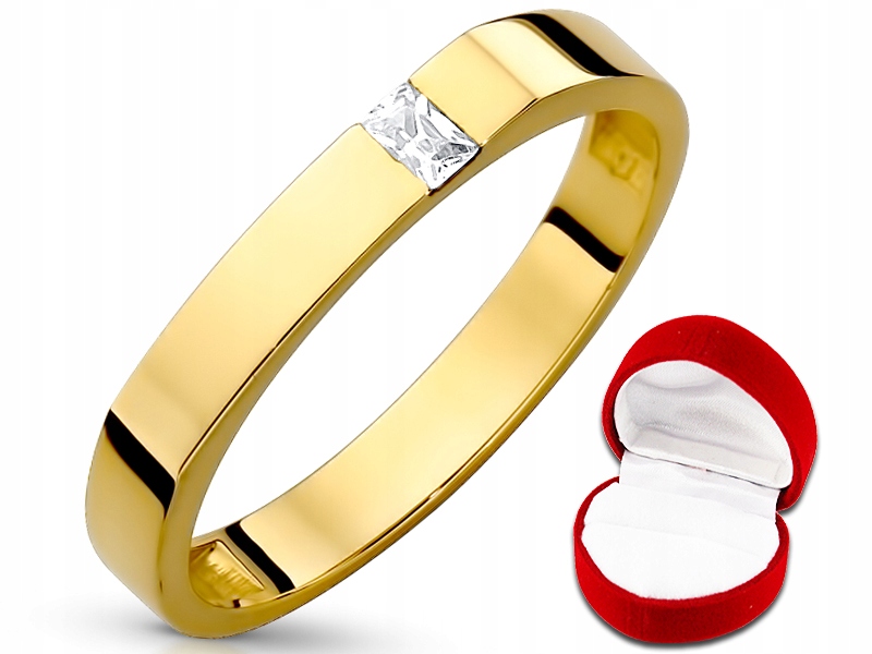 ELEGANTNÝ ZLATÝ DÁMSKÝ PRSTENNÝ SIGNÁL 585 r23