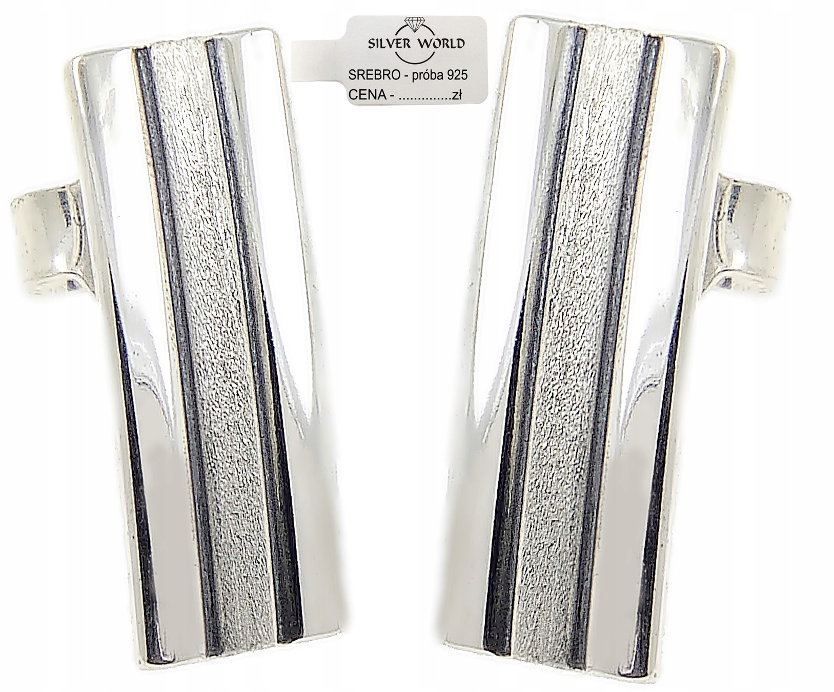 Elegantné strieborné náušnice 925 diamantov