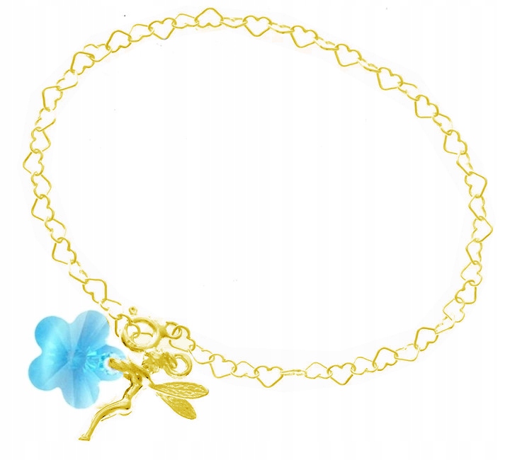 NÁRAMOK PRE KONČATNÍKOV A KVETOV S SWAROVSKI KR. ZLATÉ